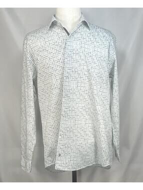 Jon Randall 100% Cotton Checked Button Up Black Mens L